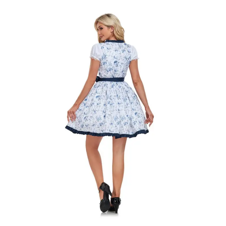 traditional oktoberfest floral dress