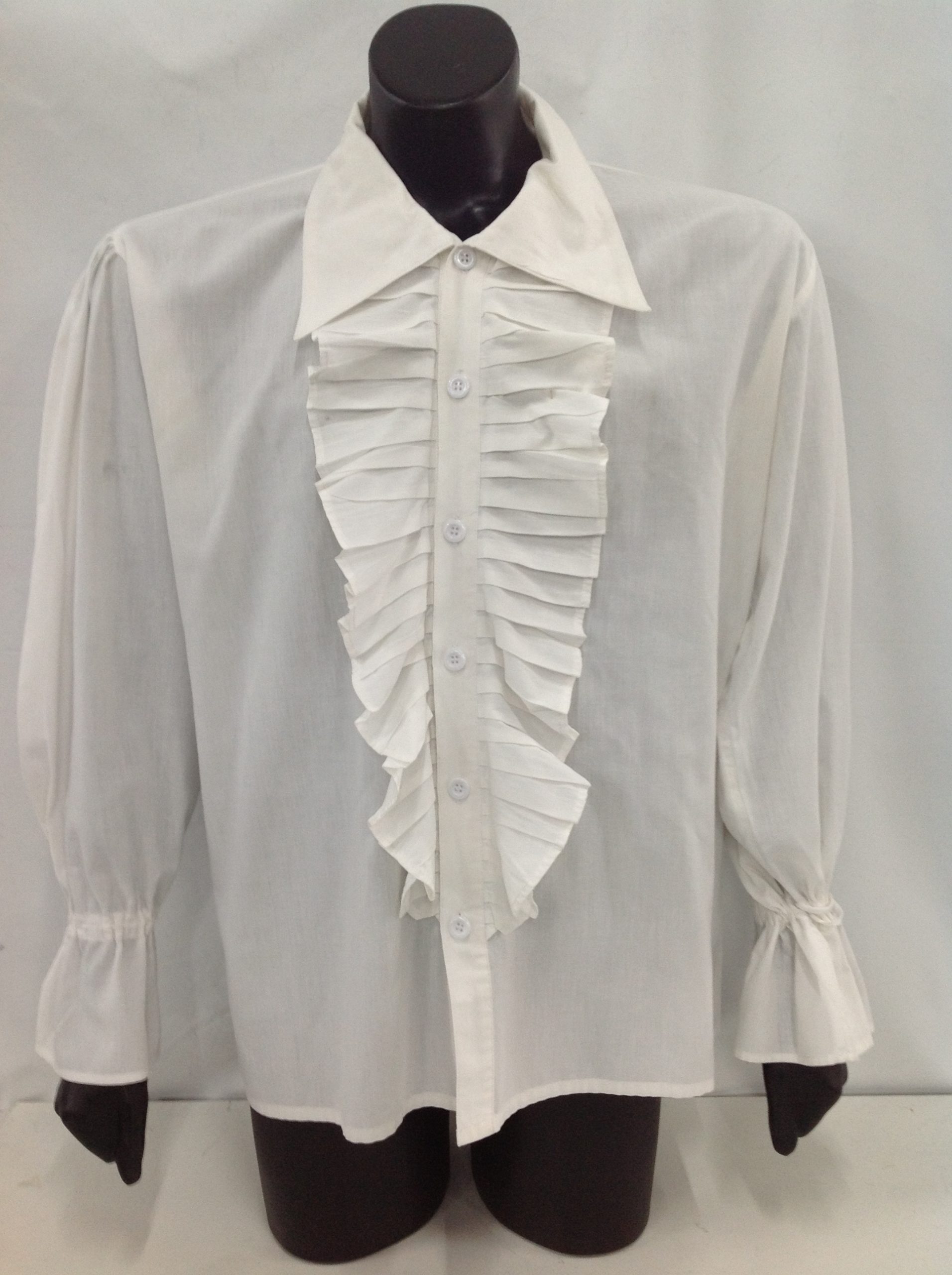 Pirate Shirt - White Ruffle - Costume Wonderland