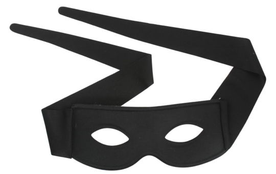 pimpernel with ties black eye mask